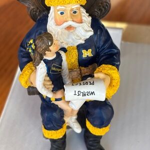 Wishlist Santa Ornament The University of Michigan 2nd in a limited series 2001
